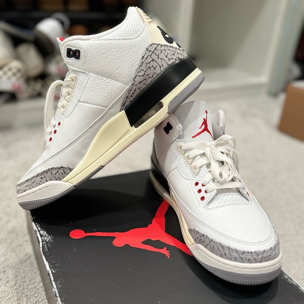 Nike Air Jordan 3 III White Cement Reimagined elephant